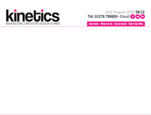 Tablet Screenshot of marketing-kinetics.co.uk